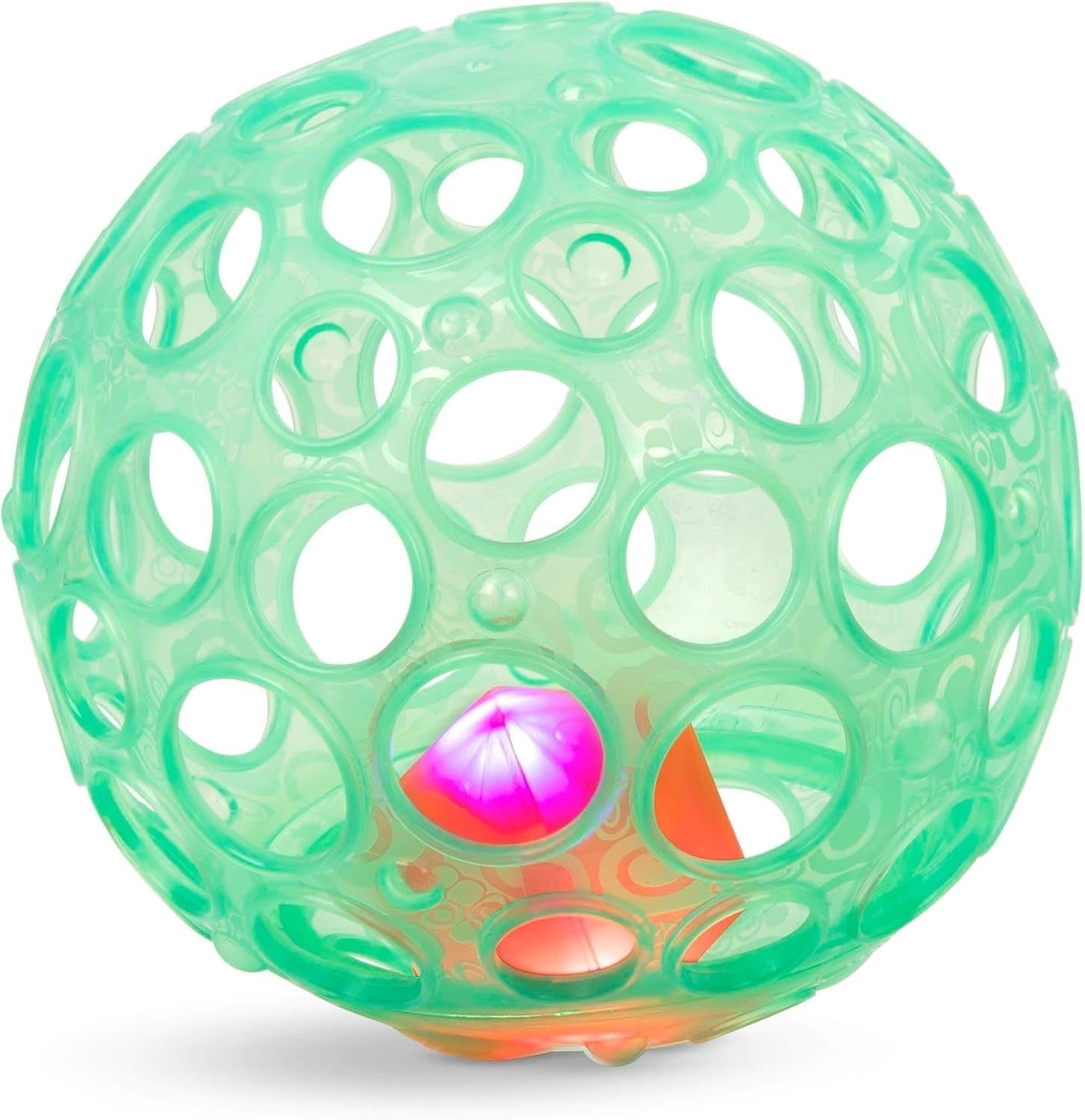 B.toys Jouet pour bébé Jouet pour bébé, Jouet de motricité avec lumière - Jouet pour bébé pour nouveau-nés, filles et garçons à partir de 0 mois, Jouets pour bébé sans PVC Naty Shop Ball avec lumière