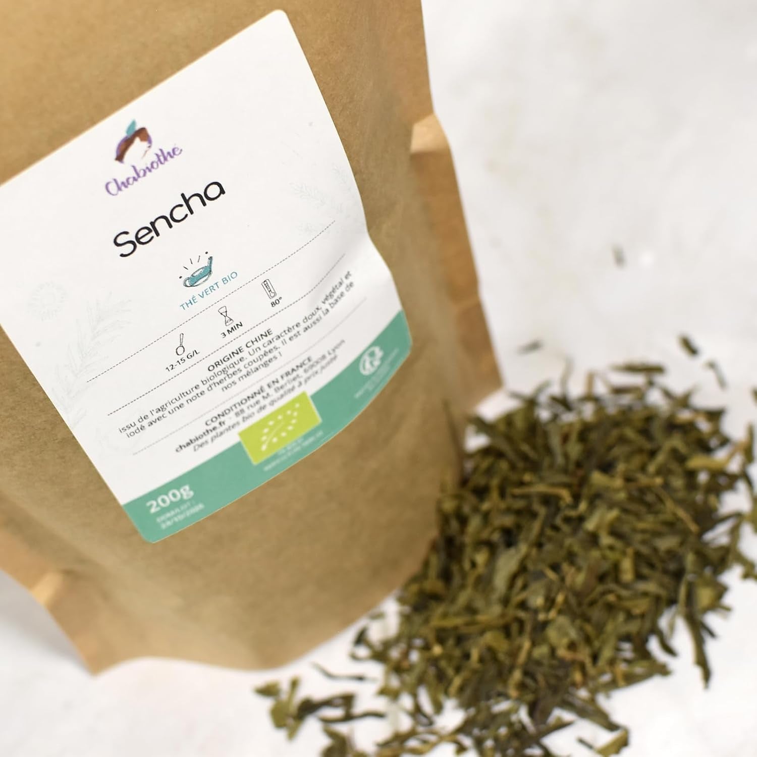 Thé vert Sencha BIO 200G - - Thé vert naturel