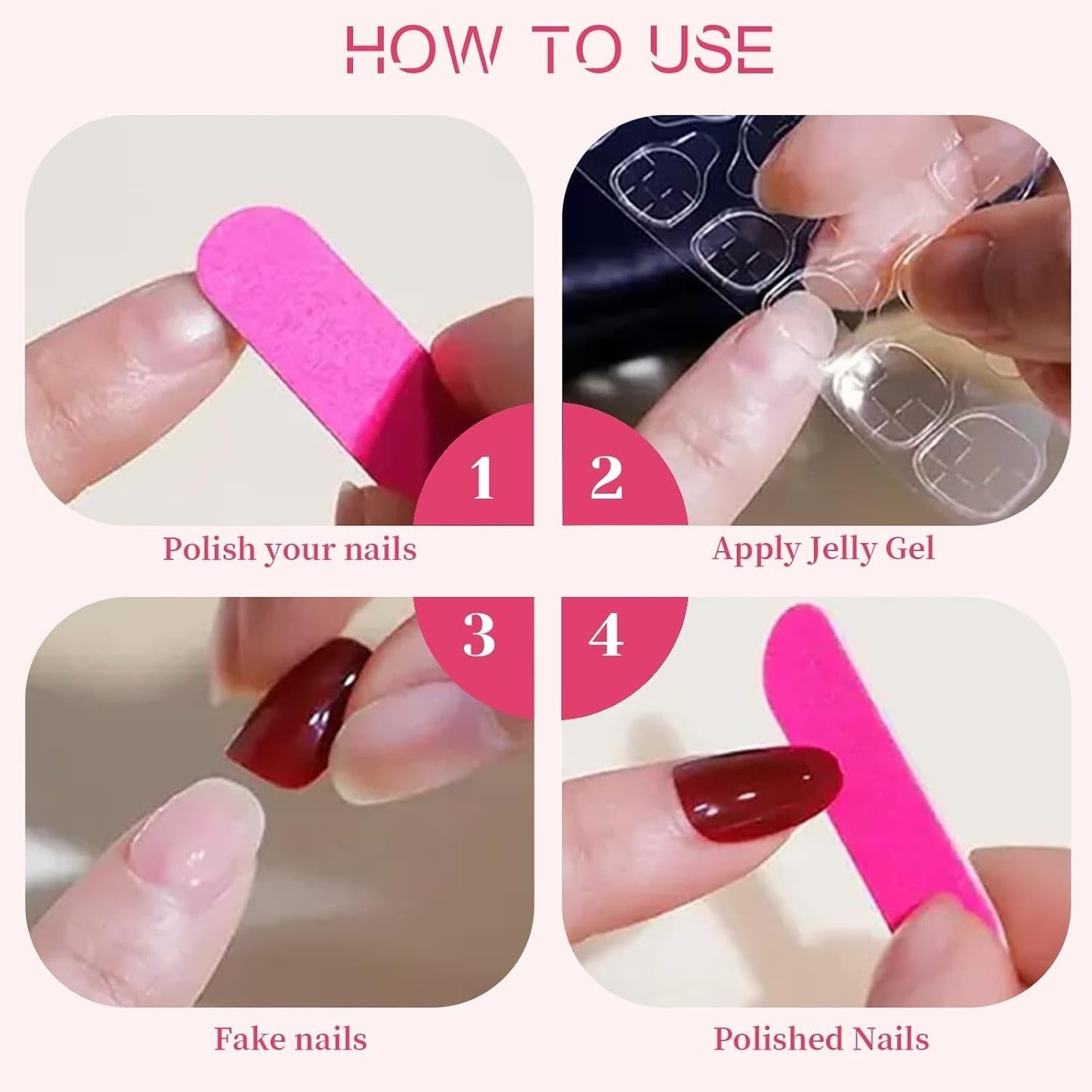 24 pièces automne noir français presse ongles rose fleur longs ongles colle sur faux ongles automne faux ongles ensemble avec accessoires