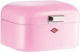 Wesco Mini Grandy Boîte à Pain Rose, Tôle d'Acier Enduit de Poudre, Trous d'Aération et Poignée Robuste Boîtes de Conservation des Aliments Naty Shop Rose
