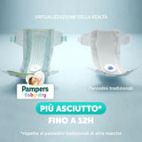 Pampers Baby Dry Maxi Taille 4 (7-18 kg), 200 couches + 500 points câlins supplémentaires gratuits