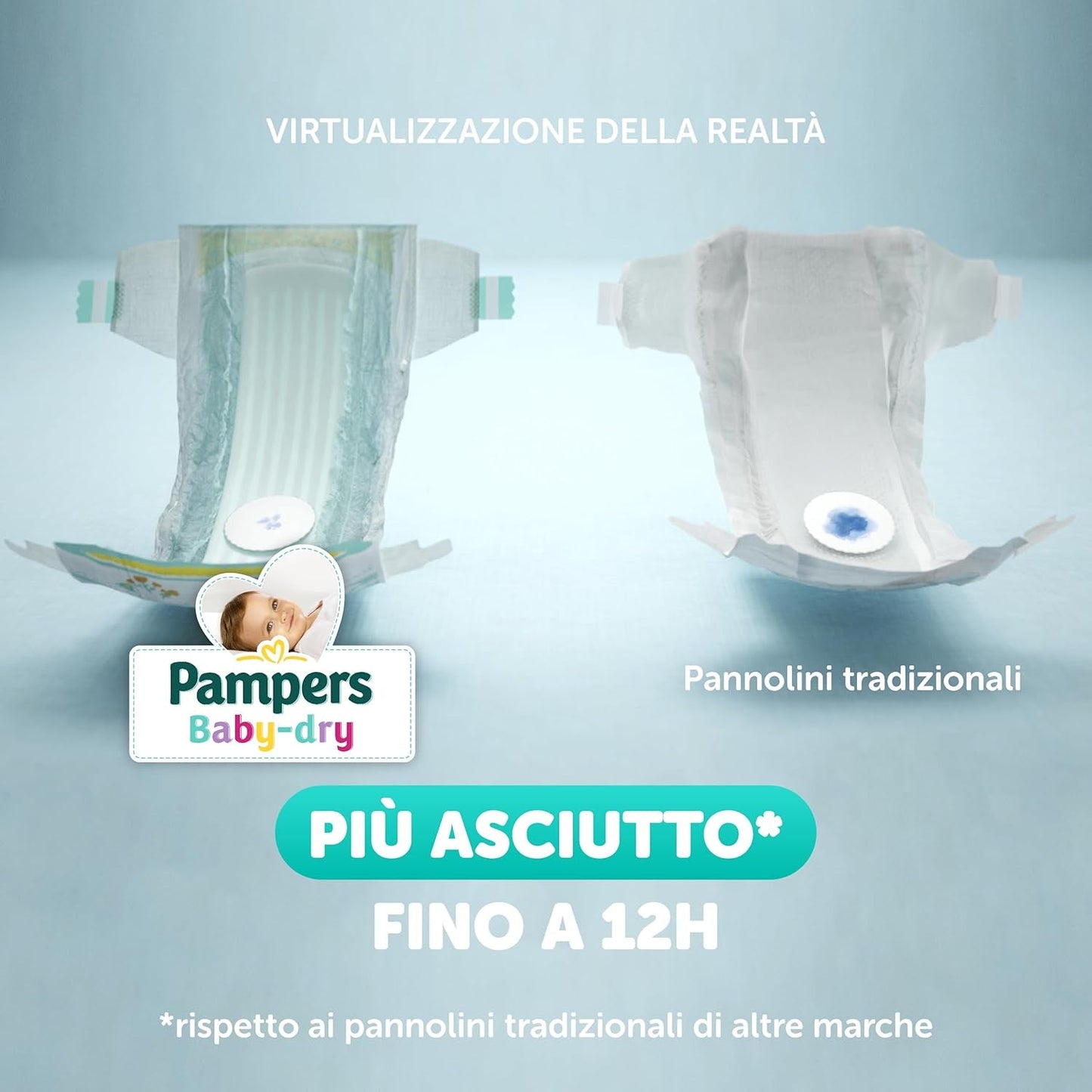 Pampers Baby Dry XL Taille 6 (15-30 kg), 111 couches + 500 points câlins supplémentaires gratuits