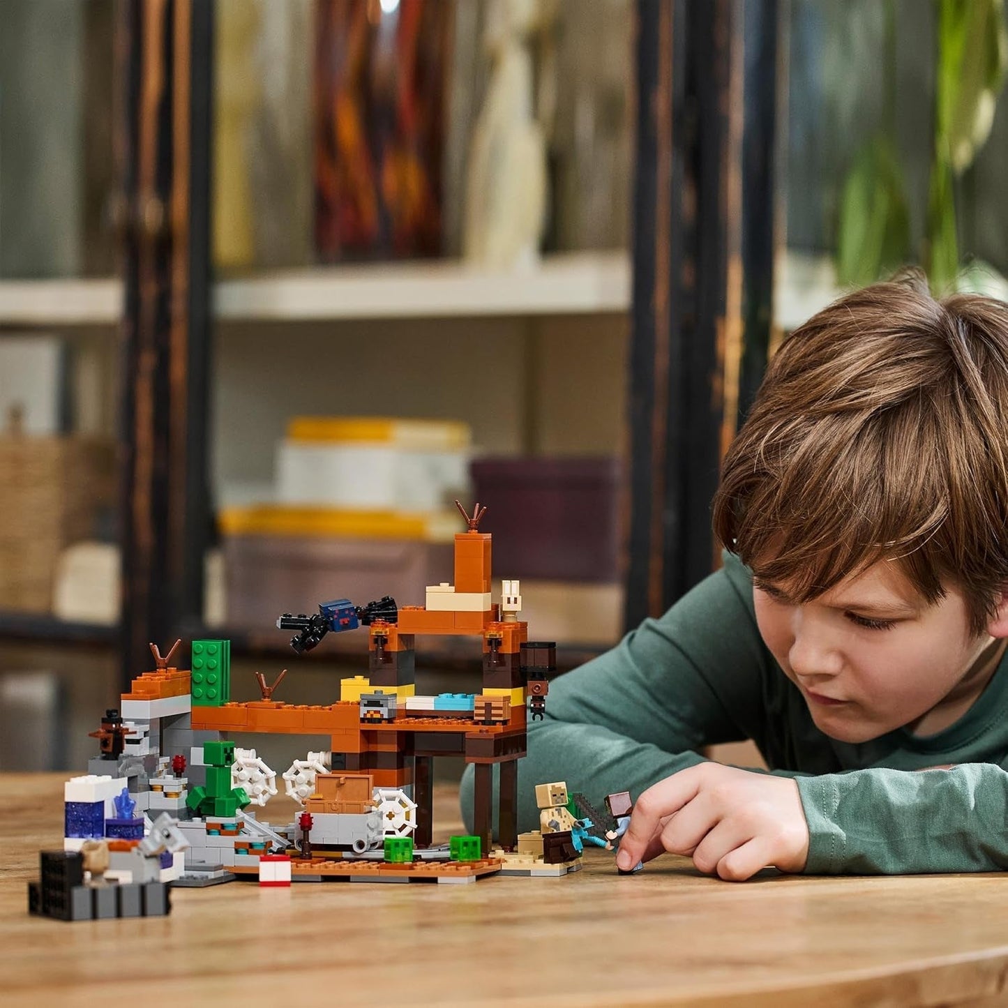 LEGO Minecraft Badlands Mine Jeu vidéo Ensemble de jouets miniers pour garçons et filles à partir de 8 ans Briques de construction amusantes Ensemble d'aventure Cadeau d'anniversaire 21263 Jeux de construction Besuche den LEGO-Store