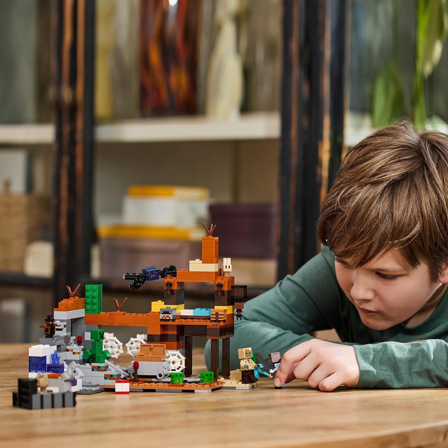 LEGO Minecraft Badlands Mine Jeu vidéo Ensemble de jouets miniers pour garçons et filles à partir de 8 ans Briques de construction amusantes Ensemble d'aventure Cadeau d'anniversaire 21263 Jeux de construction Besuche den LEGO-Store