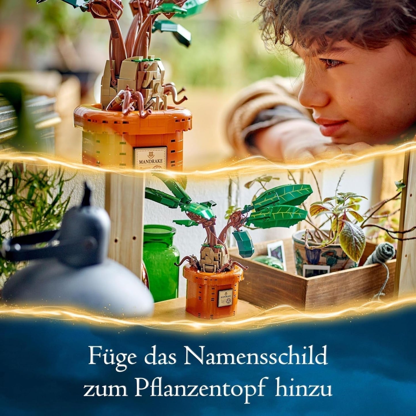 Plante à potion magique LEGO Harry Potter : Mandragore, jouet plante en pot, cadeau magique pour filles, garçons et tous les fans, ensemble de jeu imaginatif pour enfants, décoration de la maison 76433 Jeux de construction Besuche den LEGO-Store