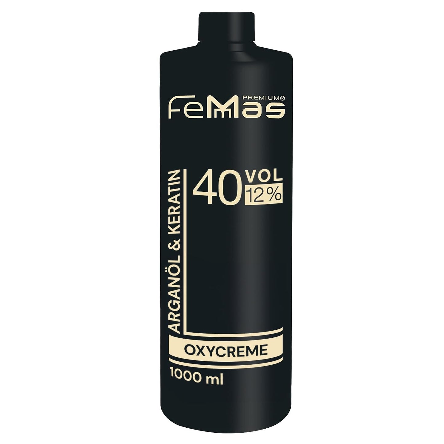 FemMas Oxycreme à 6% 1000 ml I Agent oxydant pour la coloration et la teinture des cheveux I Application facile et fixation optimale I Révélateur pour des résultats uniformes de qualité salon I Révélateur de coloration capillaire Teinture capillaire Naty Shop 12 1 litre (1 paquet)