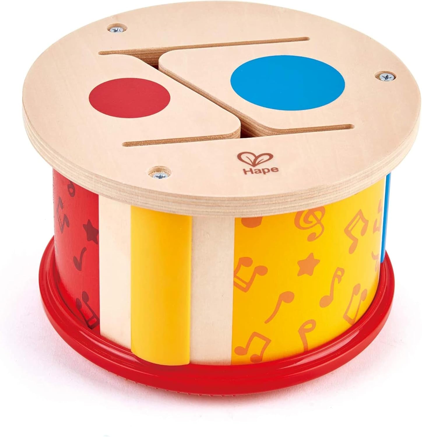 Tambour en bois double face Hape | jouet musical pour les tout-petits Jucarii Bebe Naty Shop Titre par défaut