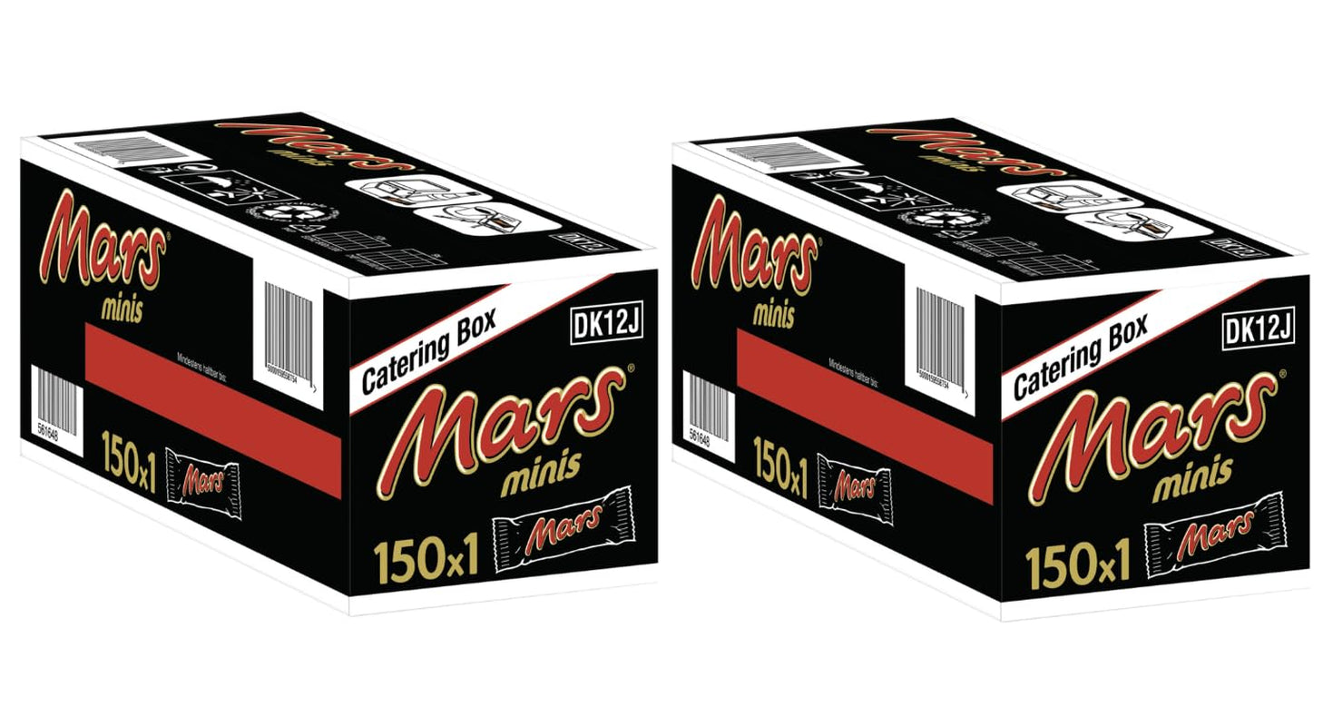 Barres de chocolat Mars Minis | Paquet de chocolat en vrac | Caramel | 150x18g
