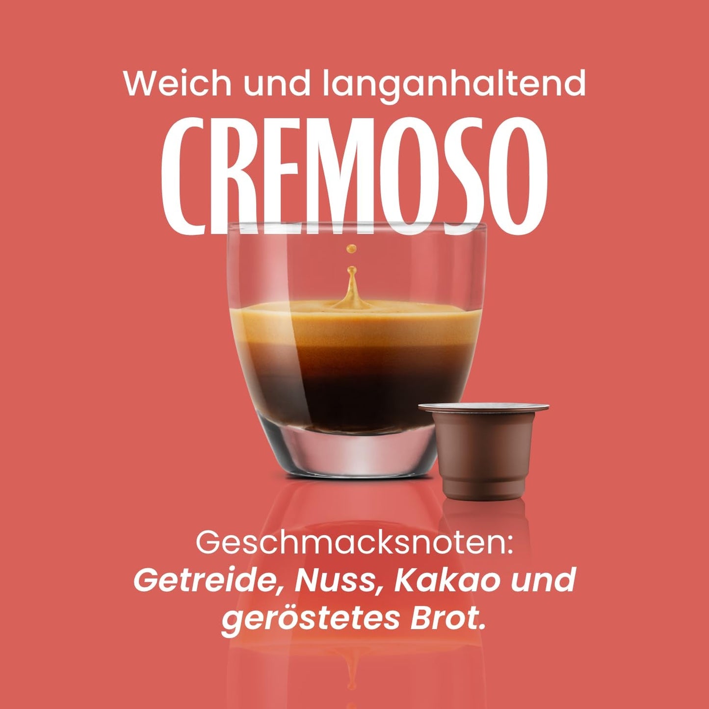 Caffè Vergnano 1882 - Café expresso compostable, compatible avec Nespresso, Cremoso (crémeux) - Packung Enthält 100 Kapseln
