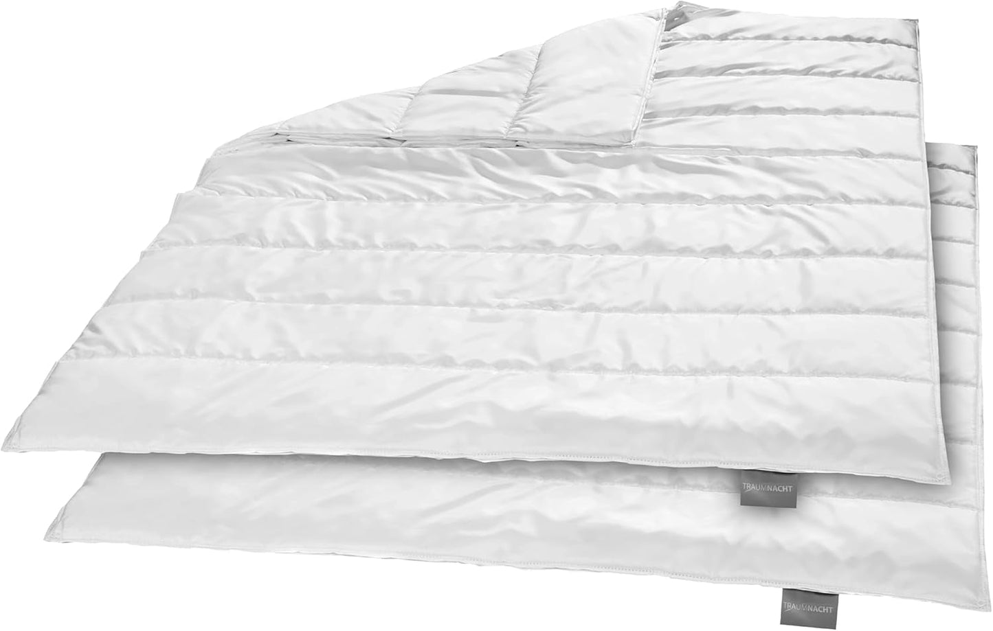 Parure de lit verte Traumnacht - Couette toutes saisons 135 x 200 cm + oreiller 80 x 80 cm, durable avec housse en microfibre, produite selon les normes de qualité allemandes Couettes et édredons Naty Shop Parure de lit 4 saisons (lot de 2) 135 x 200