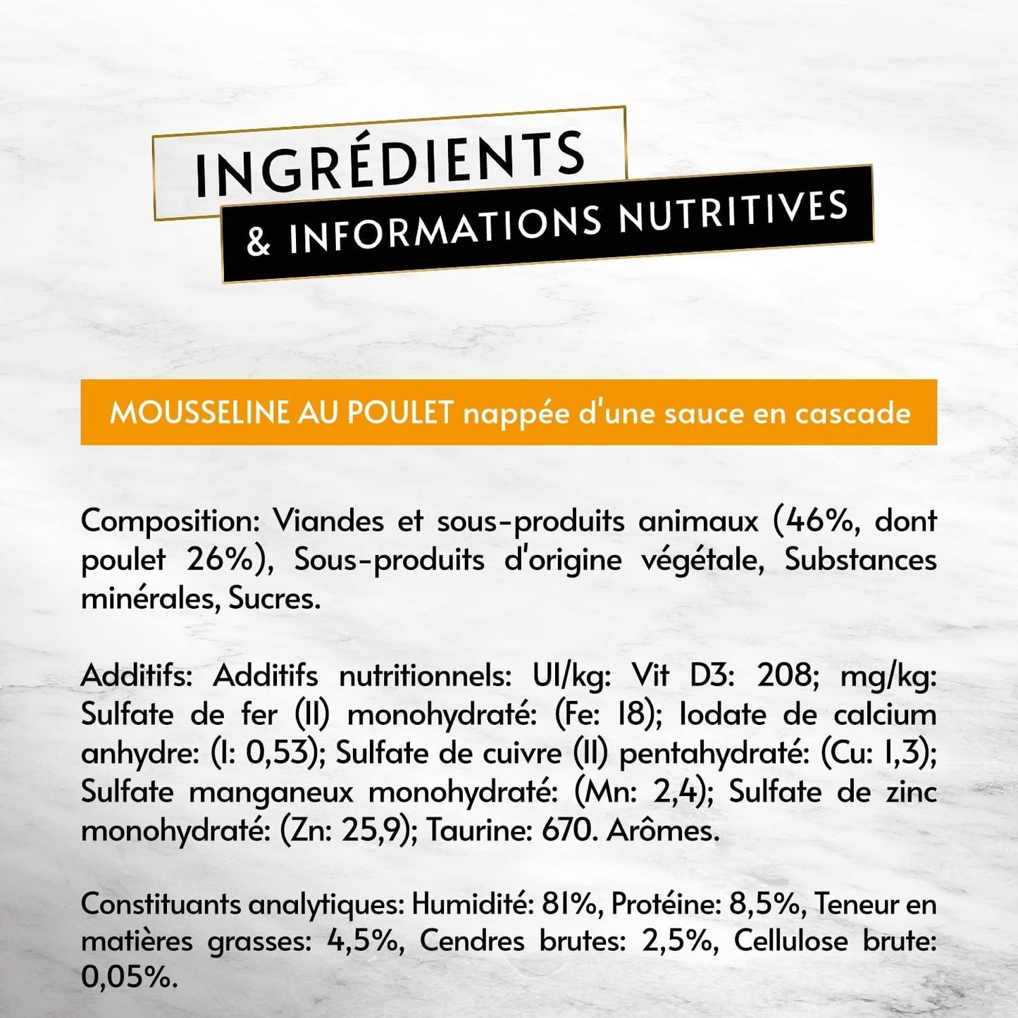 Révélations Mousseline avec Poulet et Sauce | Nourriture pour chats adultes | 4x57g