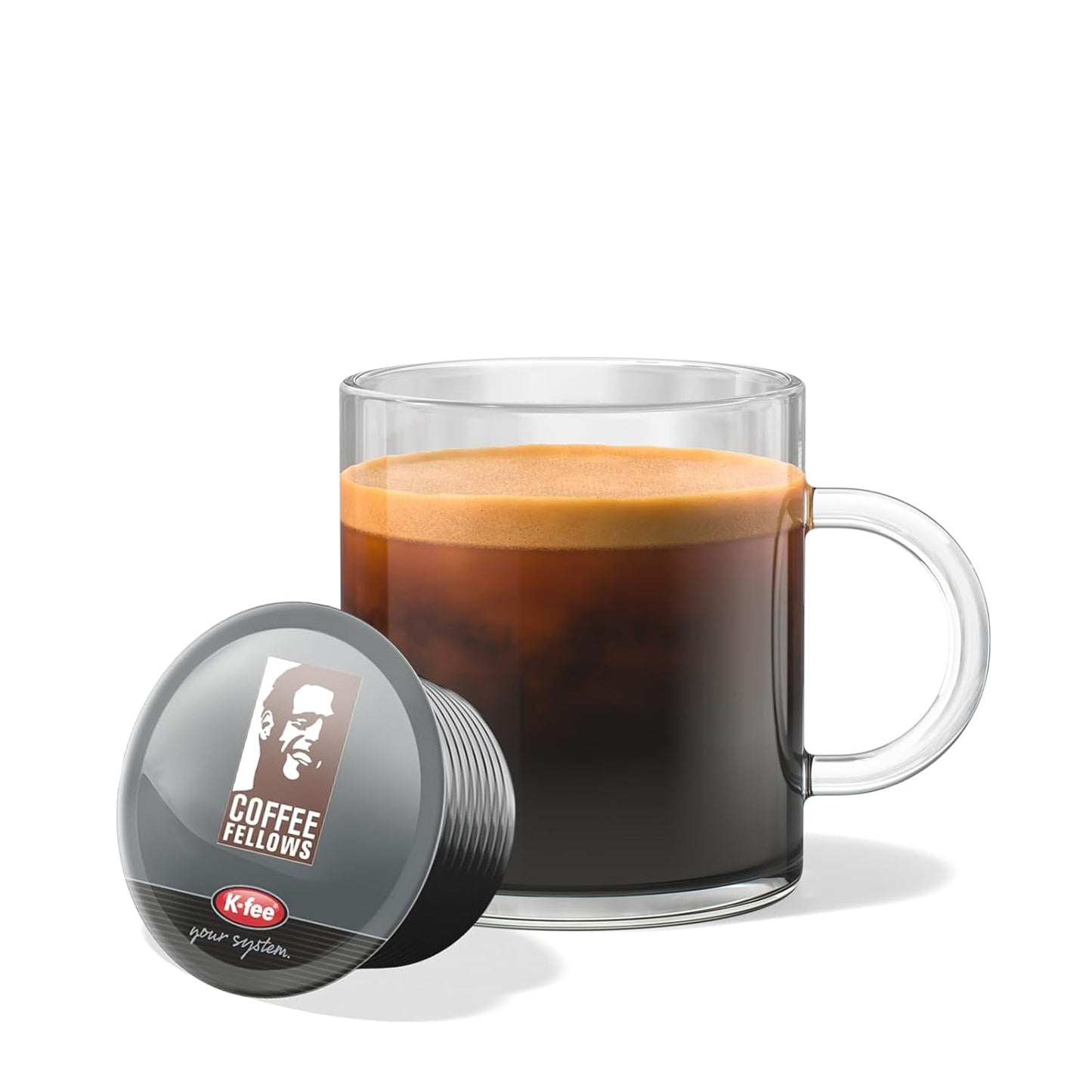 Capsules d'espresso Coffee Fellows Blend, compatibles avec K-fee, EXPRESSI & Tchibo Cafissimo*, schokoladig-fruchtige Aroman, 120 Kaffeekapseln