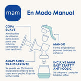 MAM Tire-lait électrique et manuel 2 en 1, retrait direct du biberon ou du récipient de conservation, stimulation et retrait, affichage numérique Accessoires Alimentation et Allaitement Bebe Naty Shop