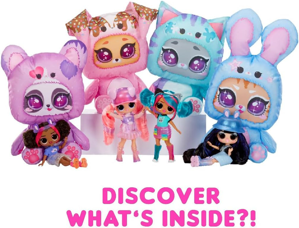 Mdr Surprise ! Costume de préadolescent, cerceaux surprise, jolie poupée mannequin avec costume gonflable de panda violet et de nombreuses surprises, y compris de superbes vêtements et accessoires - Idéal pour les enfants âgés de 4 ans et plus