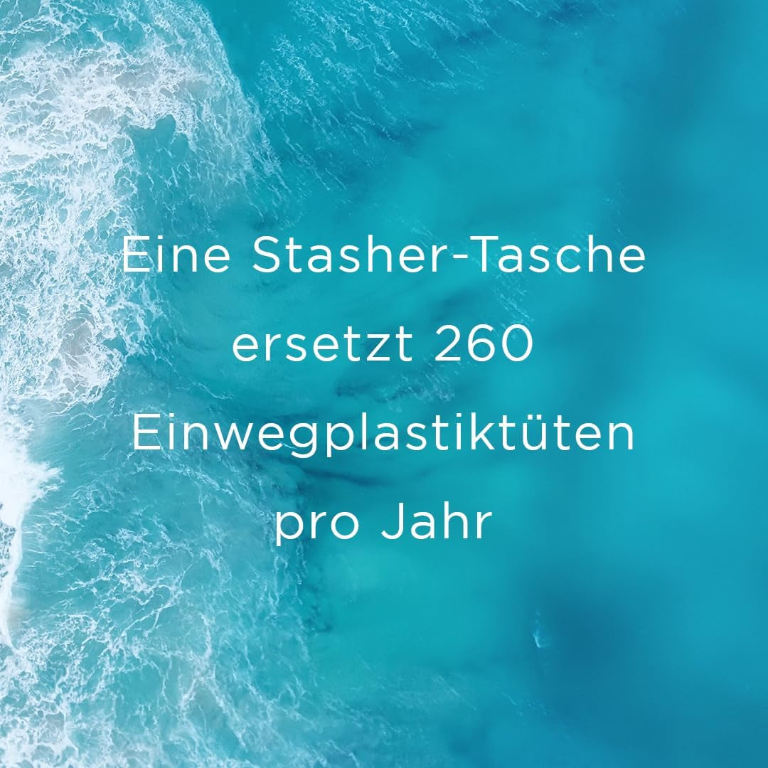 Stasher Bag Sac alimentaire réutilisable en silicone de qualité supérieure, demi-gallon, bleu, durable, four, lave-vaisselle, congélateur, sac à déjeuner écologique, préparation des aliments, 1893 ml, boîtes de conservation des aliments Naty Shop