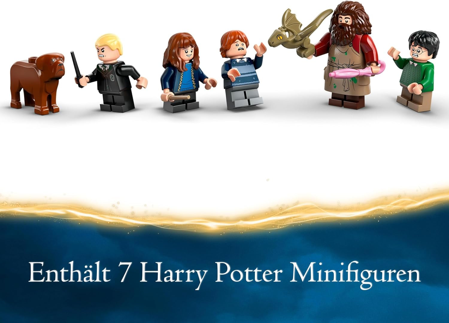 LEGO Harry Potter La cabane de Hagrid : une visite inattendue, ensemble avec 5 mini figurines et 2 figurines d'animaux, cadeau pour femmes et hommes, jouet d'aventure magique, ensemble fantastique 76428 Jeux de construction Beuche den LEGO-Store
