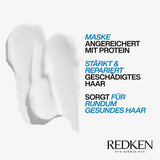 Redken Masque capillaire intensif pour tous les cheveux abîmés répare et régénère Anti-casse Extreme Strength Builder Plus Mask 1 x 250 ml Naty Shop Hair Mask