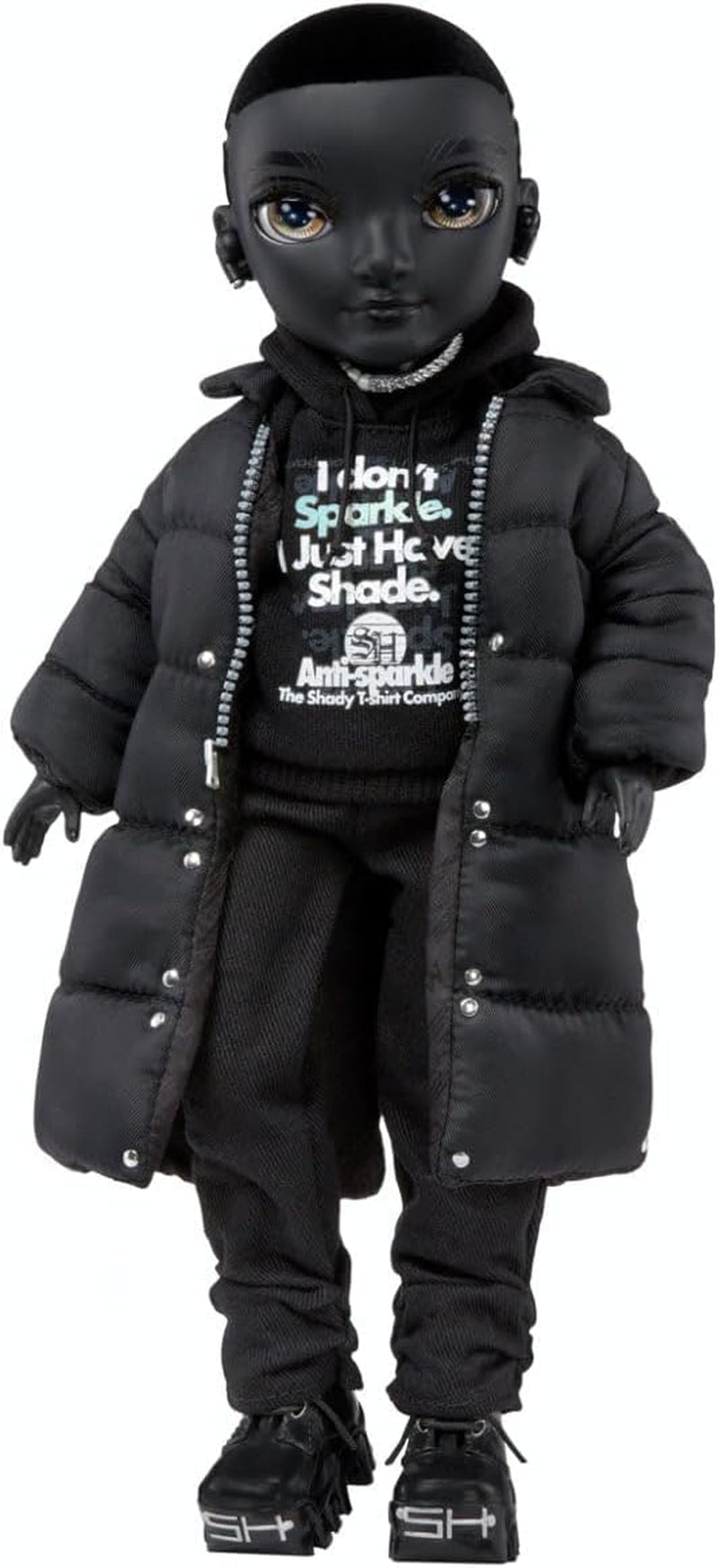 Rainbow High Shadow High - REXX McQueen - Poupée noire à la mode avec une tenue tendance et plus de 10 accessoires de jeu colorés - Idéale pour les collectionneurs et les enfants de 4 à 12 ans