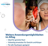 WaterWipes Sensitive+ Soothing Clean 360 pièces (paquet de 6) lingettes 3 en 1 nettoyantes, soignantes et apaisantes à 99 % d'eau avec extrait de plante, lingettes pour bébé non parfumées