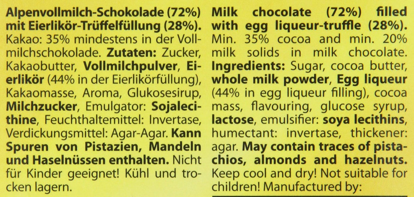 Verpoorten Garniture aux œufs et truffes au chocolat 100 g (paquet de 2)