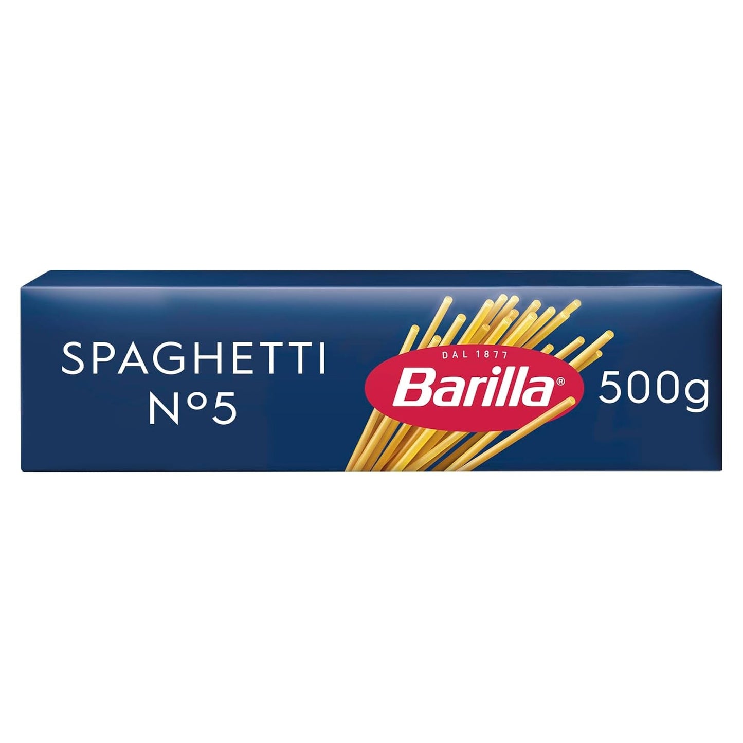 Barilla Pasta Klassische Spaghetti n.5 aus Hartweizen de haute qualité immergé al dente, (1 x 500 g), sans goût