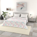 Linge de lit italien couette d'été basique, microfibre imprimée, 250X240Cm, cercle Couvre-lits et couettes Naty Shop Molecule 250X240Cm