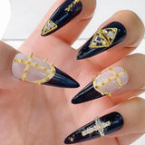 Mini Metall Nieten Punk Nail Charms Gold Silver Strasssteine ​​​​Nägel Charm Kegel Spikes Nagelschmuck Glitzersteine ​​​​Nail Art Studs Nagel Steine ​​​​Legierung Nagelanhänger Strass Nageldesign Zubehör