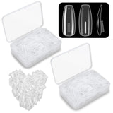 200 pièces de pointes d'ongles de remplacement transparentes : pointes d'ongles en acrylique pour la pratique manuelle pour la conception des ongles