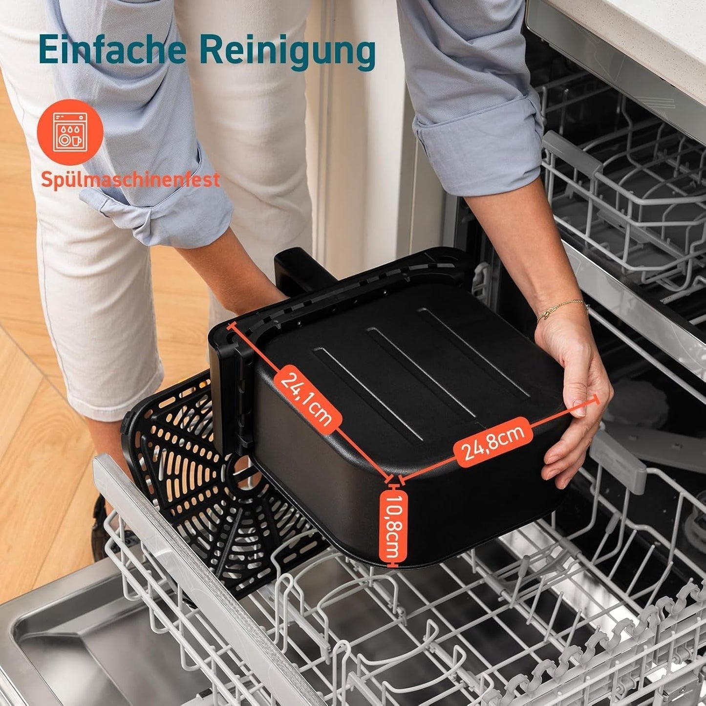COSORI Friteuse à air chaud Airfryer, Friteuse à air 12 en 1 XXL 6,2 L, Friteuse à air chaud avec fenêtre de visualisation et rappel de brassage, 80 recettes Appareils ménagers Naty Shop