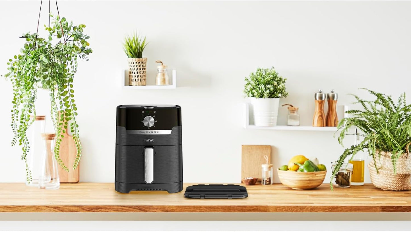 Tefal EY5018 Easy Fry & Grill Classic Friteuse à air, technologie 2 en 1 (Air Fryer et Grill), XL, 4,2 litres pour 6 portions, 1550 watts Électroménagers Naty Shop