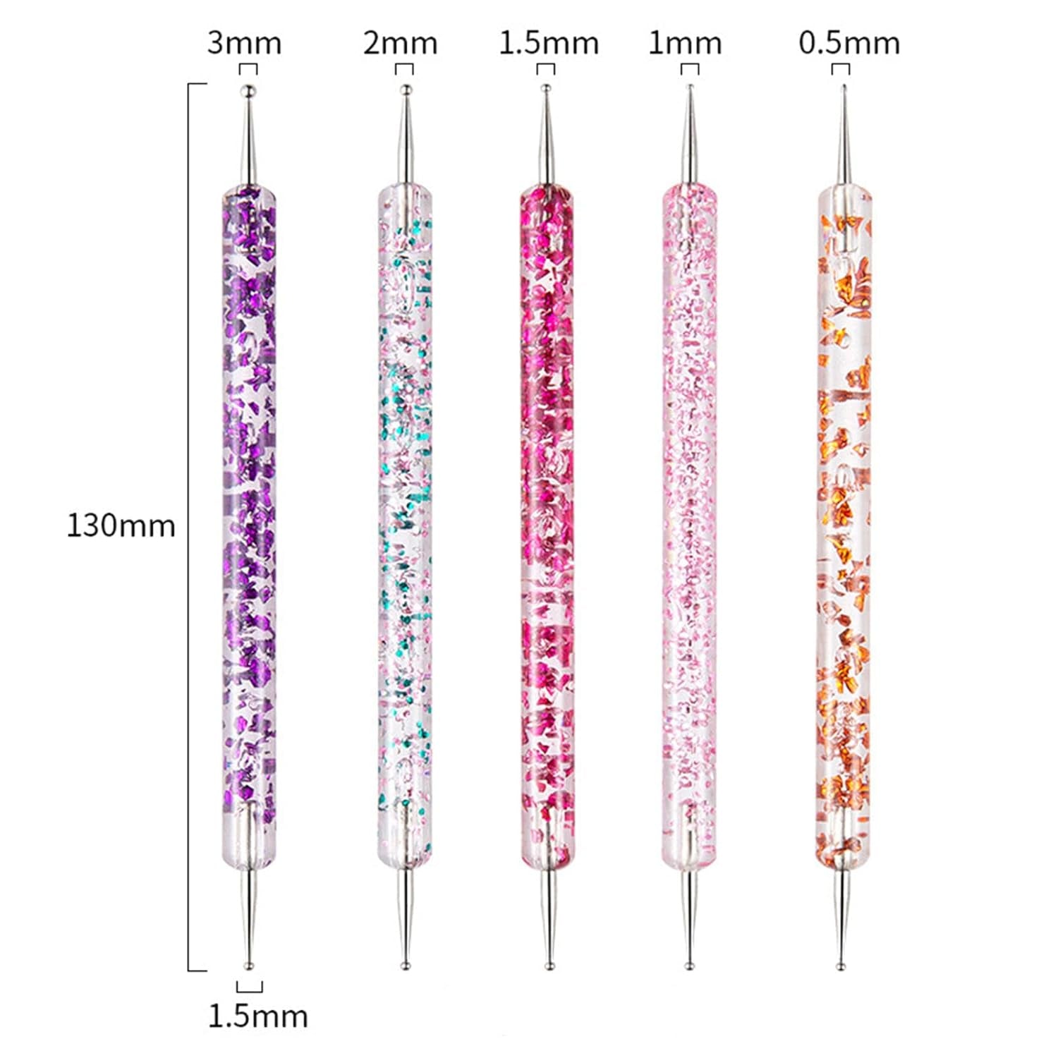 31 pièces ensemble de pinceaux à ongles professionnels, pinceaux à ongles à double extrémité, pinceaux à ongles pour gel, stylo acrylique pour nail art, outils de pointage pour nail art, brosse à ongles pour la conception de salons de coiffure DIY