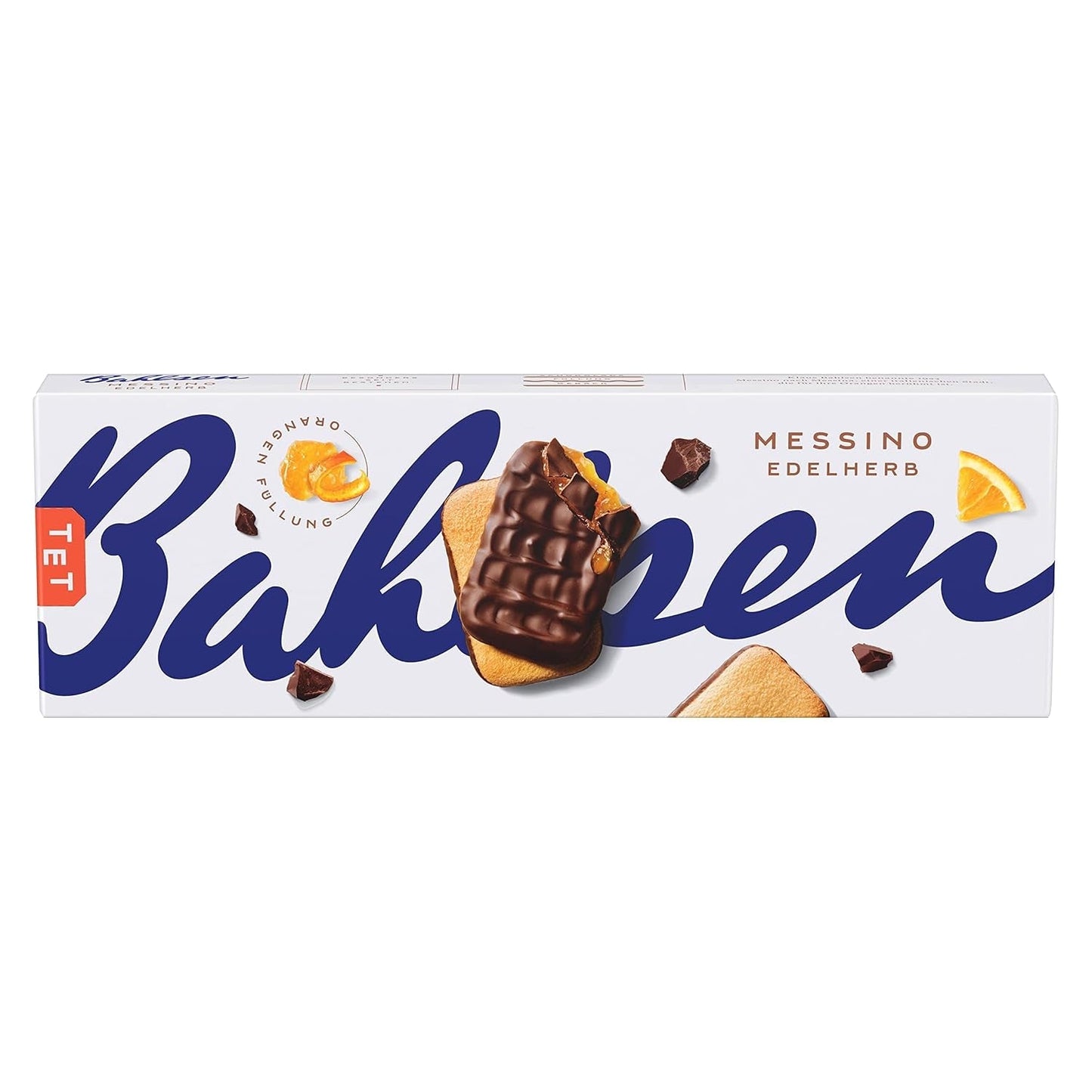 Bahlsen Messino Edelherb - Pack de 4 - Pâte moelleuse fourrée au chocolat et à l'orange Edelherb (1 x 125g)