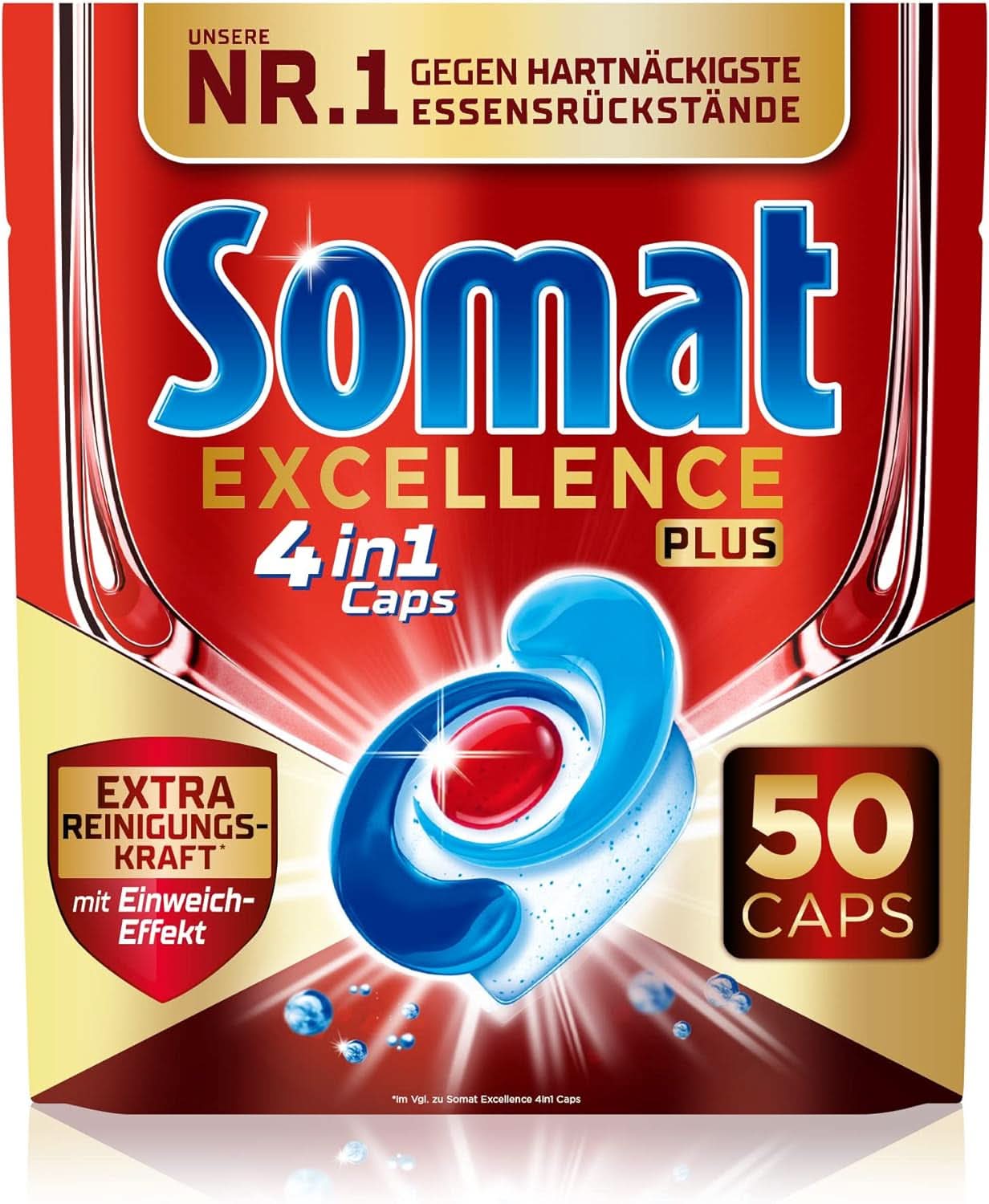 Somat Excellence plus 4In1 Caps (50 Caps), Tablettes pour lave-vaisselle Naty Shop