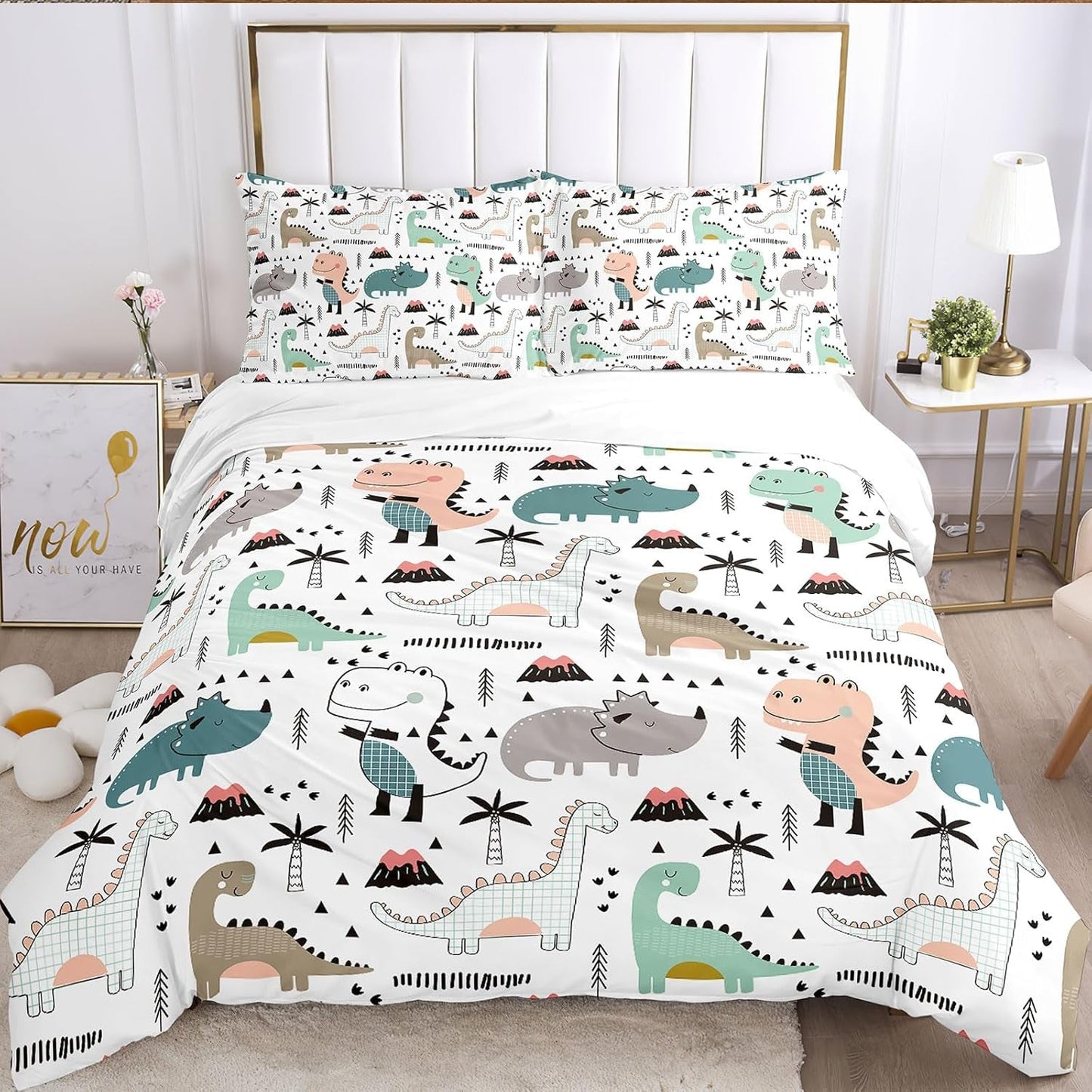 Linge de lit enfant, Dinosaure Linge de lit - enfants Naty Shop A-3 135 X 200 Cm