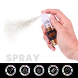 Paillettes comestibles – 10 g, paillettes pour boisson or rose, poudre de paillettes comestibles, poudre de colorant alimentaire, poudre d'or, poudre de paillettes métalliques, spray de paillettes pour cocktails, chocolat, gâteaux, fondant.