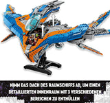 LEGO Marvel Les Gardiens de la Galaxie : le modèle de vaisseau spatial de construction Milano avec 4 figurines de super-héros Avengers Flyer pour les aventures spatiales Cadeau pour garçons et filles 76286 Jeux de construction Beuche den LEGO-Store