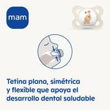 Sucette MAM Clip It ! Broche & Original S226 Skinsoft™ silicone, ultra-doux, pour bébés à partir de 0 mois