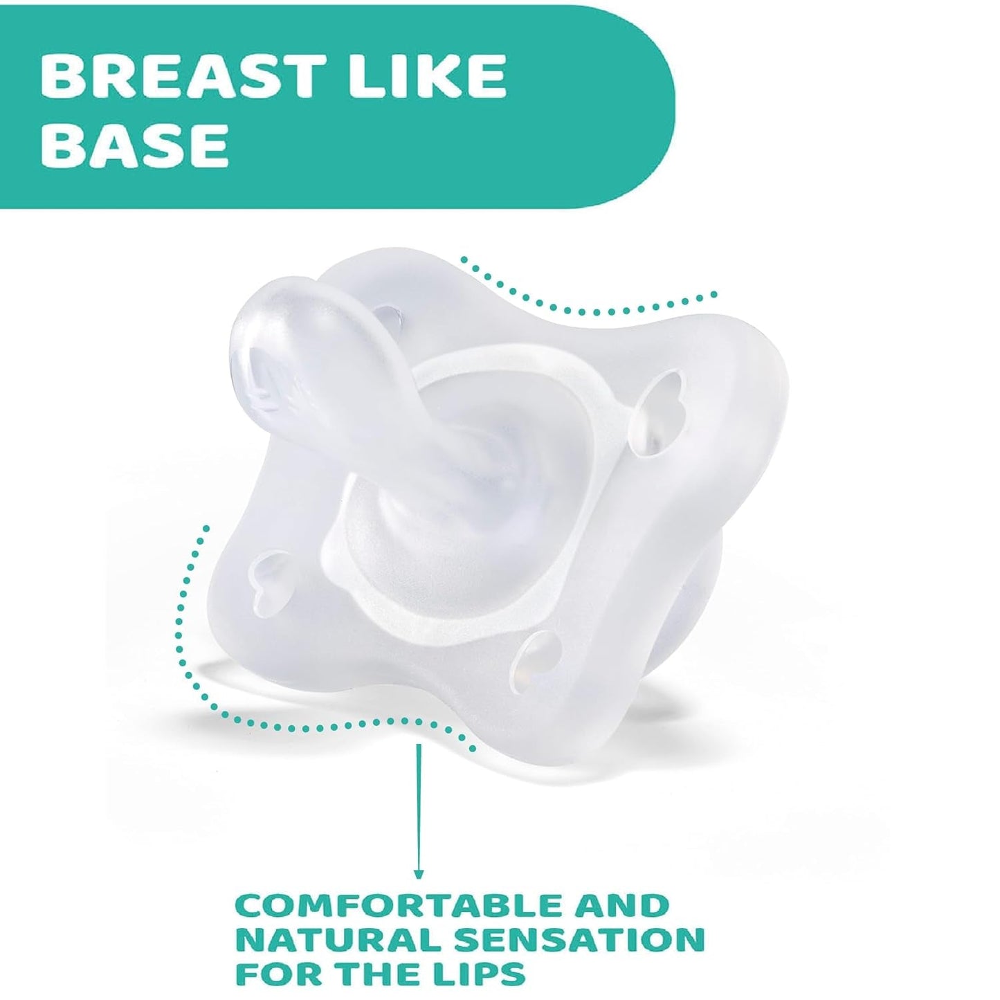 PHYSIOFORMA MINI SUSPENSION SOUPLE PURGE, LUMINEUSE, 2-6M, 100% SILICONE, 2 PCS.
