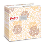 Fato - Serviettes en papier sec, airlaid, effet textile, paquet de 50 serviettes, 40X40 pliées en format 4, Tropicana Decor