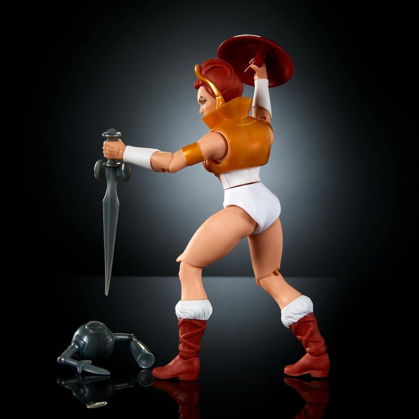 Masters of the Universe Origins Toy Cartoon Teela Action Figure Environ 14 cm de hauteur Motu Heroine Accessoire et Mini Comic HYD27 Action Figures Naty Shop