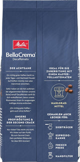 Café en grains Melitta BellaCrema La Crema 1kg et café en grains décaféiné BellaCrema Decaffeinato 1kg
