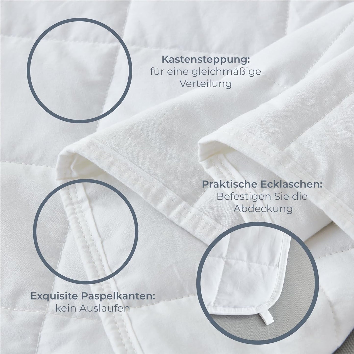 Couverture lestée Degrés de Confort 135X200Cm 7Kg, couverture thérapeutique anti-stress en 100% coton, couverture lourde Couverture lestée pour adultes Peut améliorer le sommeil et réduire le stress Degrés de Confort Lits et Couvertures