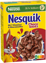 Nestlé Choco Waves, petit-déjeuner croustillant au chocolat en forme de vague (teneur en grains entiers de 33%), 1 paquet (1 x 330g)