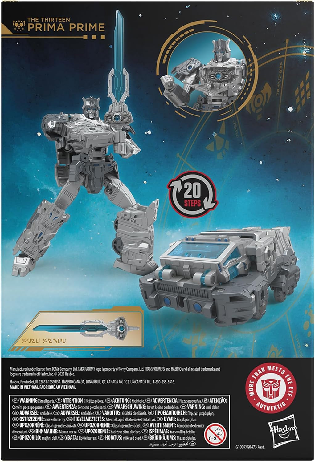 Transformers Age of the Primes Voyager Class the Thirteen Prima Prime, figurine transformable Figurines Naty Shop