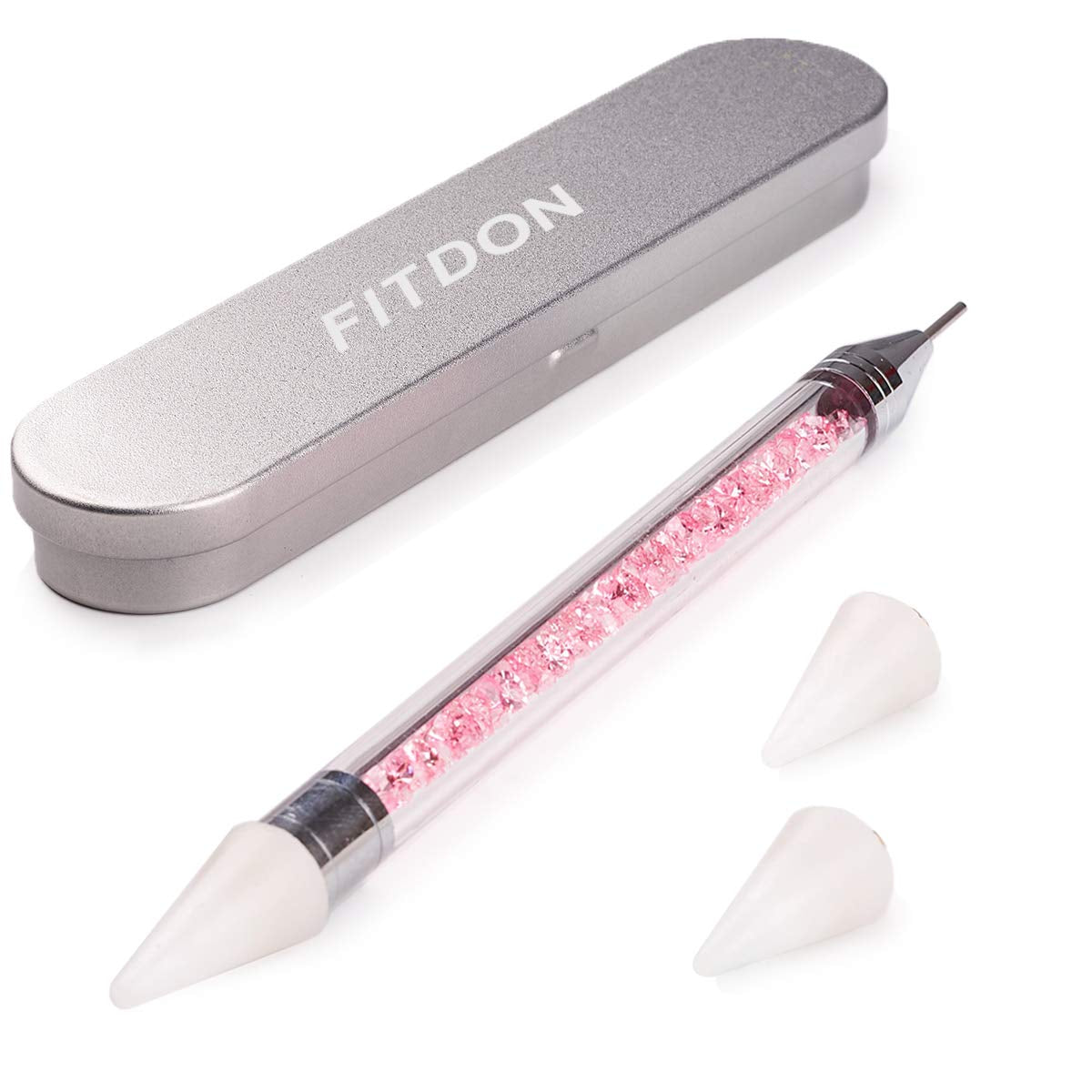 FITDON Ensemble de 3200 Pierres à Ongles Pierres AB en Verre Multiformes et Pierres AB à Paillettes de Diamant Transparent pour Décoration Nail Art Kits de Bricolage Bijoux Porte-clés Accessoires pour Ongles