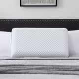 Oreiller LUCID à mémoire de forme avec gel 40x60 cm - respirant - effet rafraîchissant - housse lavable - oreiller certifié Oeko-Tex, blanc