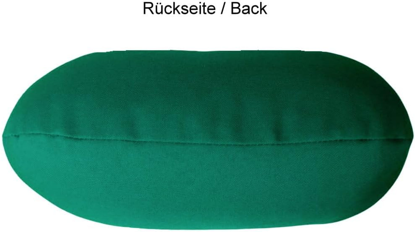 Lemos Home Oreiller cervical avec rembourrage en microfibre, oreiller de soutien du cou, oreiller de voyage confortable pour avion, voiture, bureau, idéal pour le camping, les vacances et les gadgets de voyage (vert menthe)
