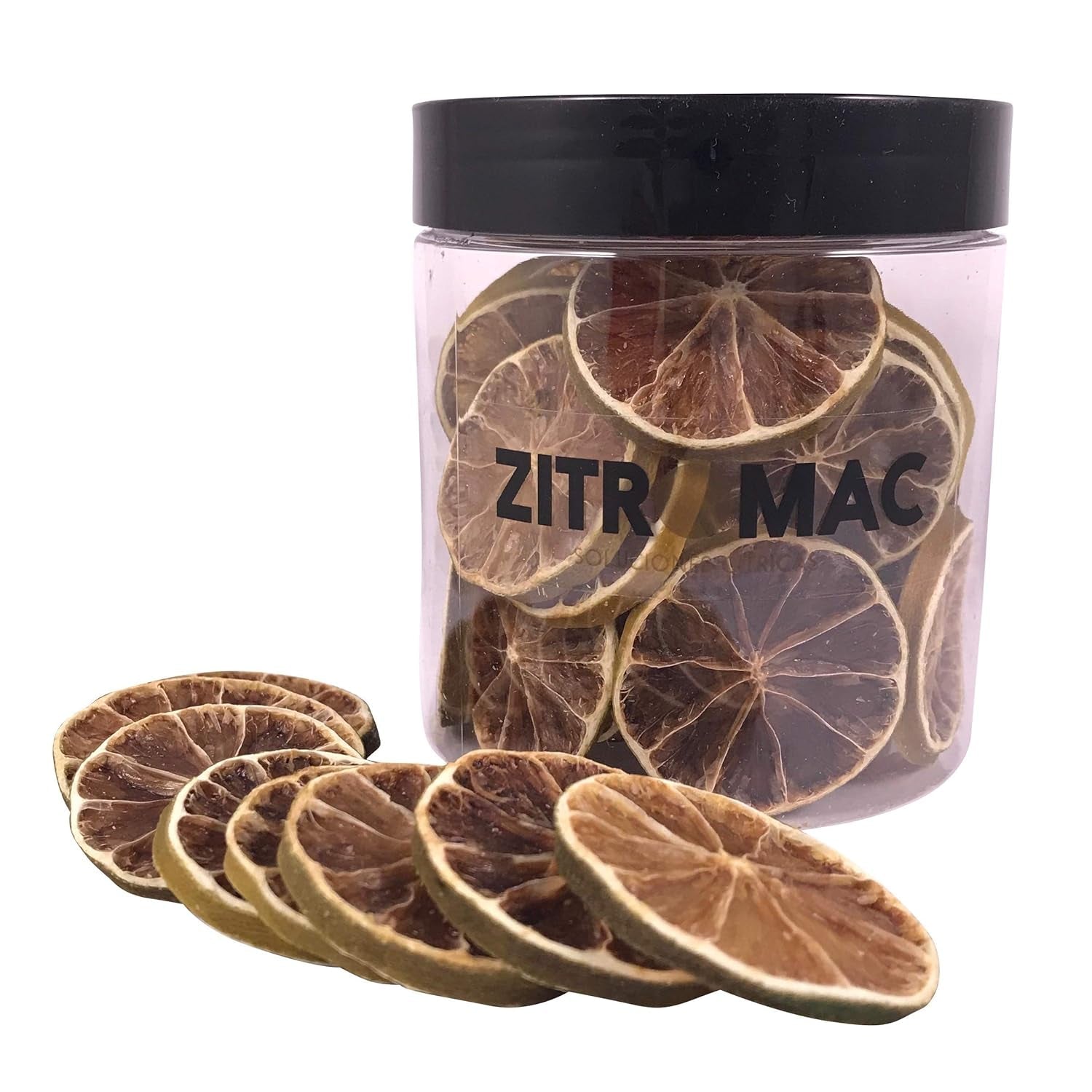 90g de tranches de citron séchées|fruits secs pour la décoration de cocktails|citron séché comme décoration pour Noël, pâtisserie, boissons, gin, vin chaud, thé|citrons de qualité 100% naturels sans sucre Naty Shop Produits déshydratés 45,0 grammes