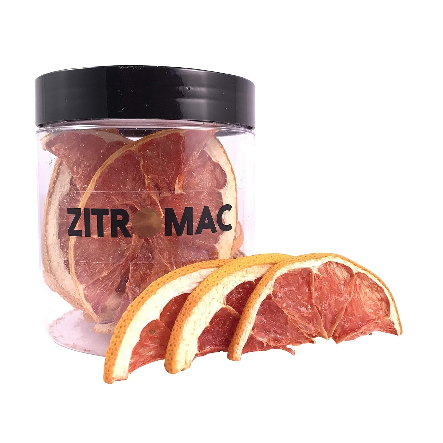 90gr Pamplemousse séché pour cocktails - Fruits secs sans sucre pour cocktails, décorations, confiseries, Noël, boissons - Tranches séchées 100% naturelles sans additifs Produits déshydratés Naty Shop 45G