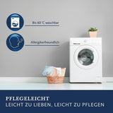 Billerbeck 5452280006 Oreiller en duvet S 03, environ 80 x 80 cm, blanc, 1 pièce (1 paquet) Naty Shop Oreillers standards